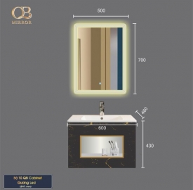 Bộ tủ Cabinet thủy tinh kháng khuẩn QG600-QK6-QL901V