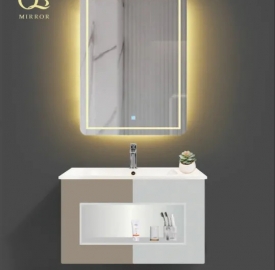 Bộ tủ lavabo kèm gương đèn led QG818-QK8-QL002V